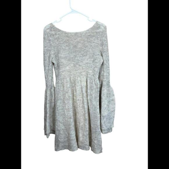 Free People Juliet Babydoll Dress Sz M Alpace Wool Lined Boho - Picture 2 of 6